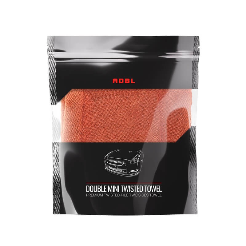 ADBL Double Mini Twisted Towel 40x40cm - ręcznik do osuszania auta w opakowaniu