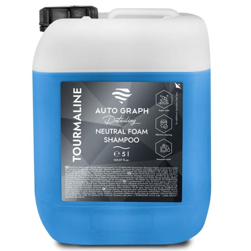 Auto Graph Tourmaline Shampoo Blue 5L - szampon do mycia samochodu
