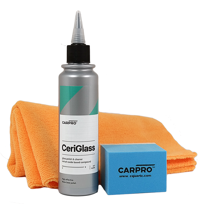 CarPro CeriGlass Polish KIT 150ml - zestaw do polerowania szkła