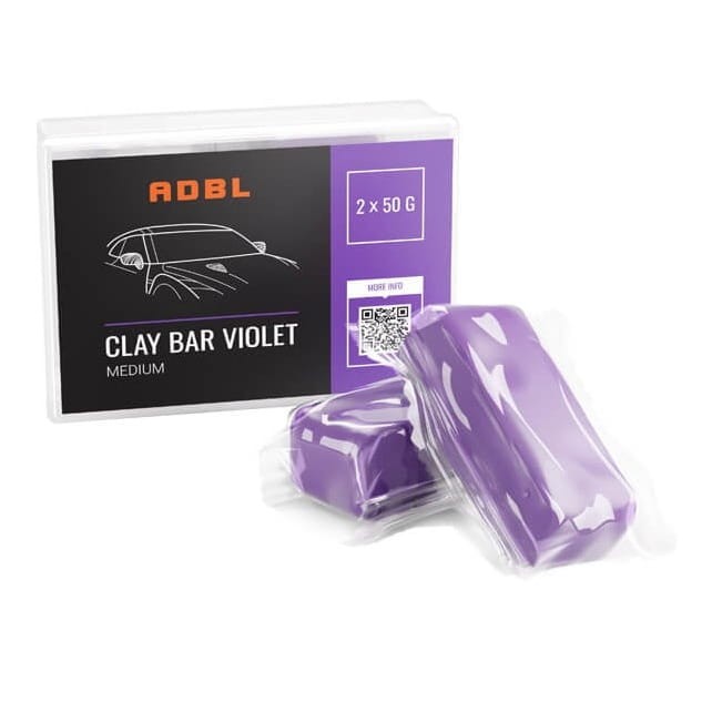 ADBL Clay Bar Violet 2x50g - średnio twarda glinka do lakieru