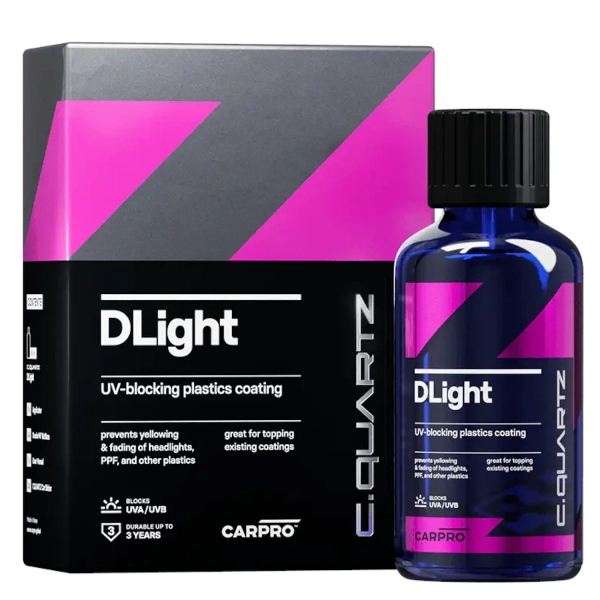 CarPro DLight 100ml - powłoka ceramiczna dla folii PPF oraz tworzyw sztucznych