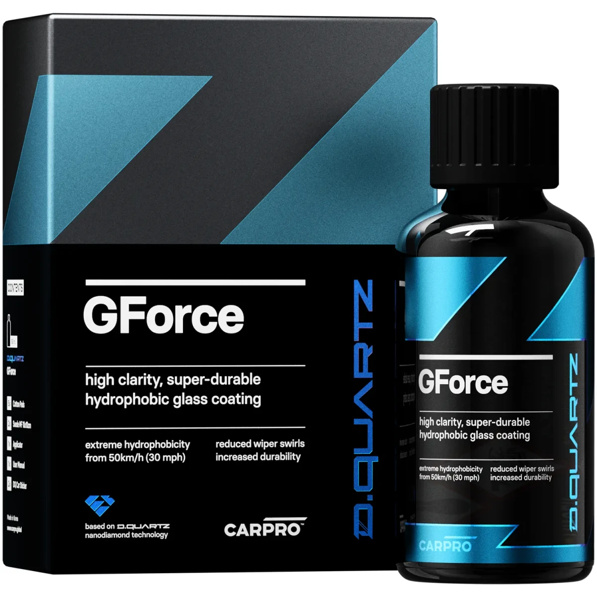 CarPro GForce 10ml - nanodiamentowa powłoka do szyb, niewidzialna wycieraczka