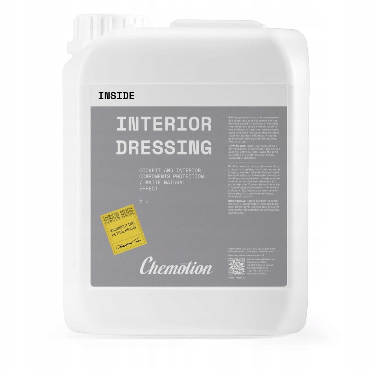 Chemotion Interior Dressing 5L - dressing do plastików wewnętrznych
