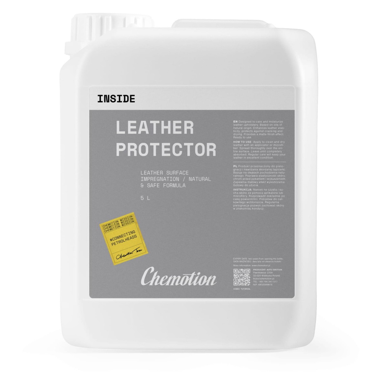 Chemotion Leather Protector 5L - preparat do impregnacji tapicerki skórzanej