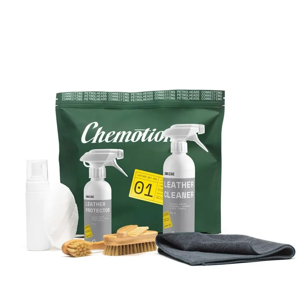 Chemotion Leather Set Pro 01 - zestaw do czyszczenia i impregnacji skór samochodowych