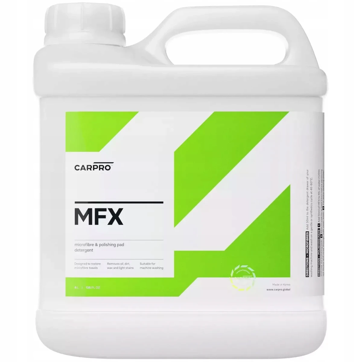 CarPro MFX MF Detergent 4L - płyn do prania ściereczek z mikrofibry, przywraca chłonność