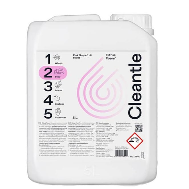 Cleantle Citrus Foam 5L - zasadowa piana aktywna