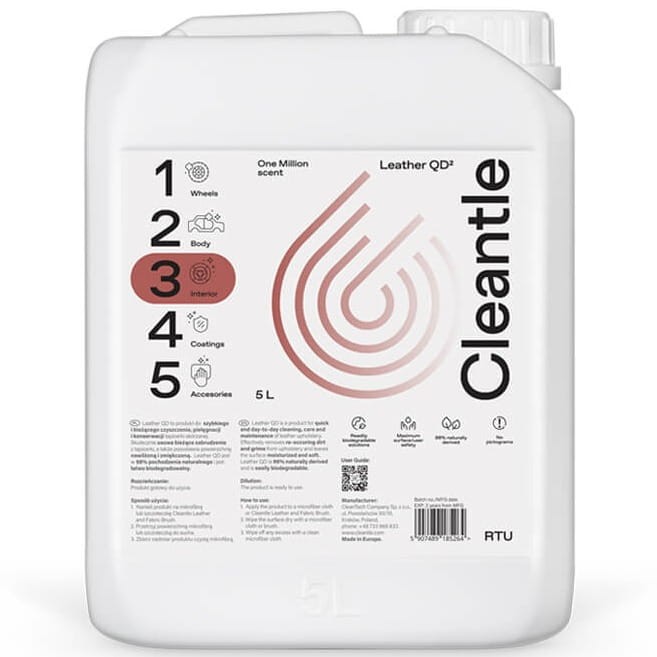 Cleantle Leather QD 5L - szybkie odświeżenie tapicerki skórzanej