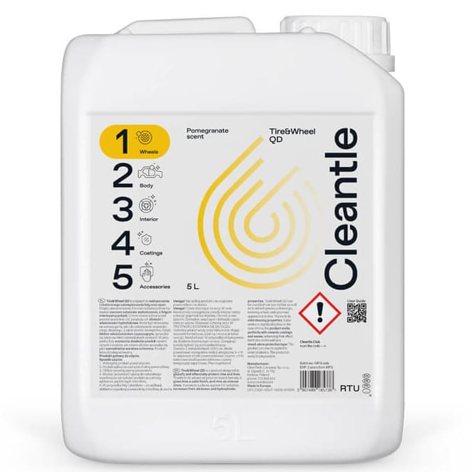Cleantle Tire&amp;Wheel QD 5L - quick detailer do felg i czernidło do opon (2 w 1)