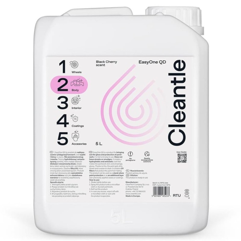 Cleantle EasyOne QD 5L - quick detailer