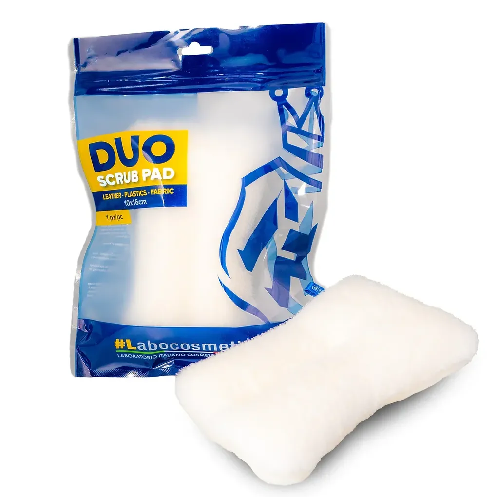 Labocosmetica Duo Scrub Pad White - dwustronny pad do czyszczenia wnętrza