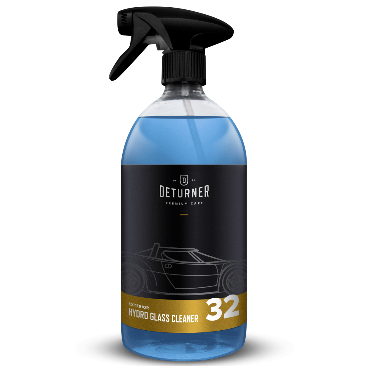 Deturner Hydro Glass Cleaner 1L - płyn do mycia szyb, pozostawia warstwę hydrofobową