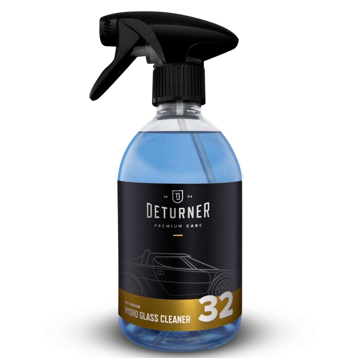 Deturner Hydro Glass Cleaner 500ml - płyn do mycia szyb, pozostawia warstwę hydrofobową
