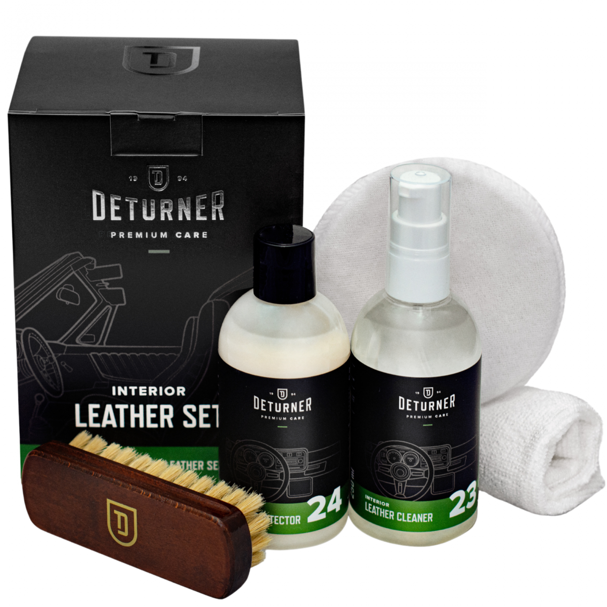 Deturner Leather Set - zestaw do czyszczenia i impregnacji skór
