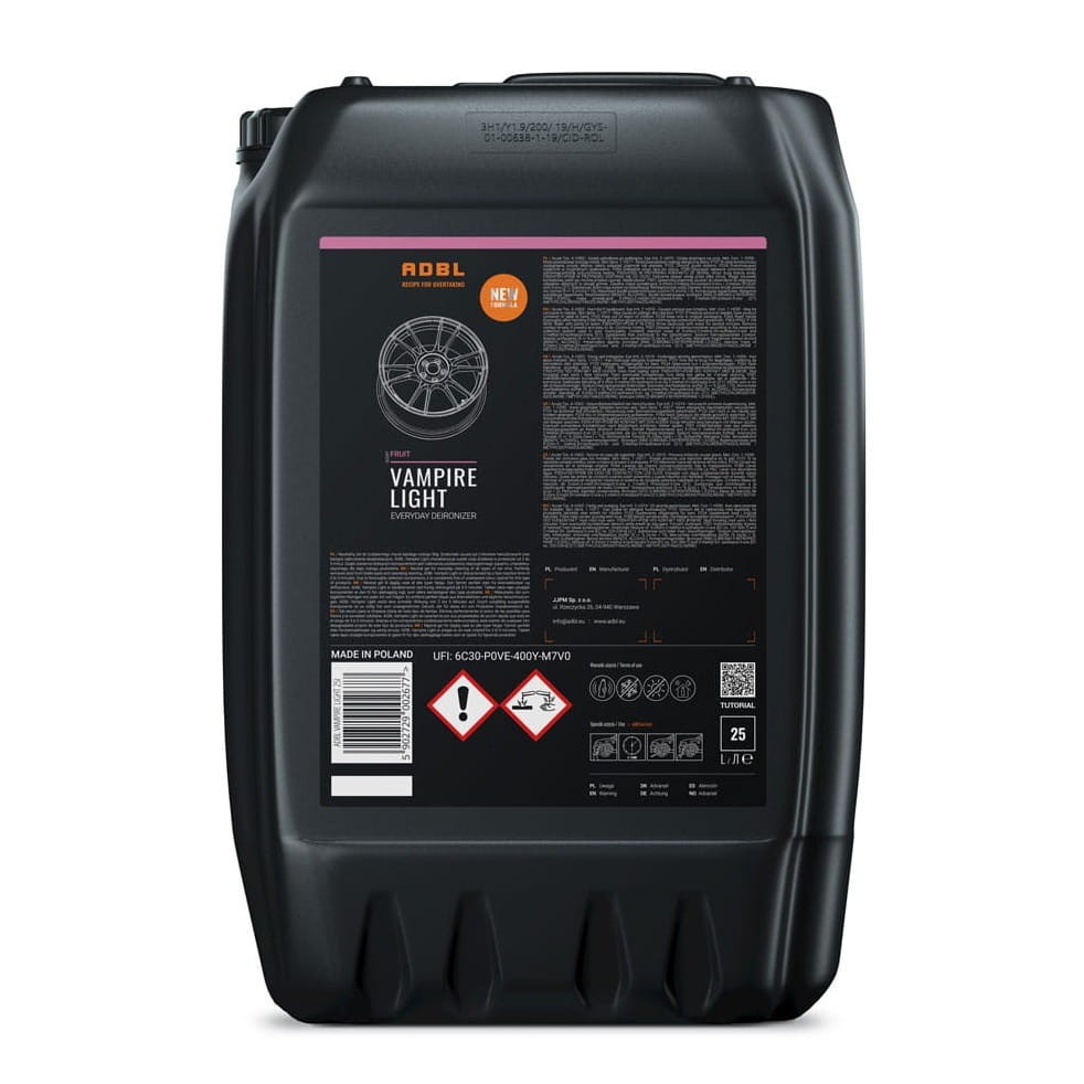 ADBL Vampire Light 25L - deironizer, żelowy środek do usuwania zanieczyszczeń metalicznych