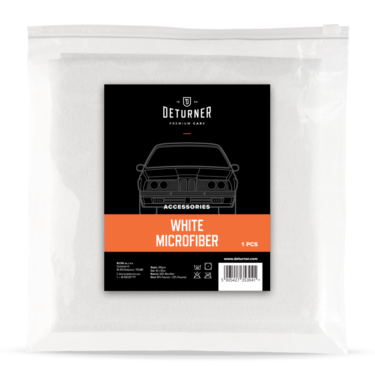 Deturner White Microfiber - uniwersalna mikrofibra