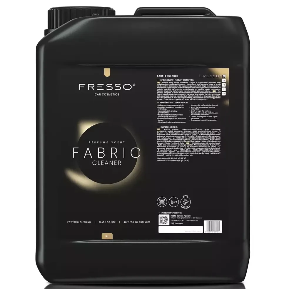 Fresso Fabric Cleaner 5L - do czyszczenia podsufitki, tapicerki i dywanów