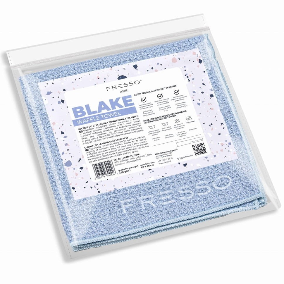 Fresso Home Blake Waffle Towel - mikrofibra do czyszczenia powierzchni szklanych