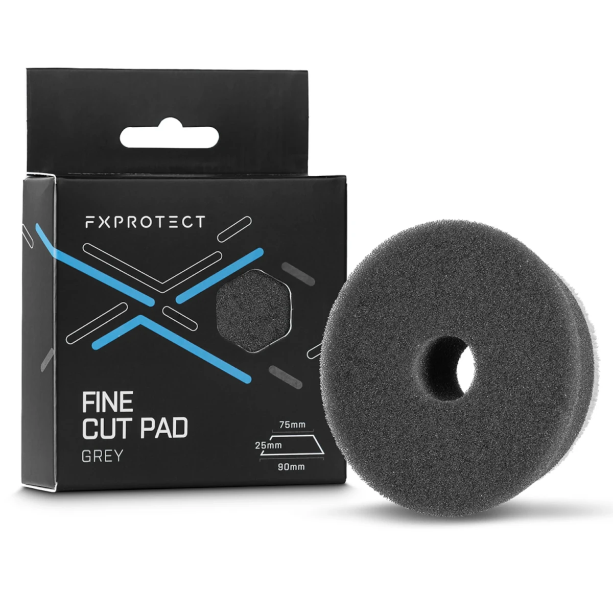 FX Protect Fine Cut Pad Grey 75mm - otwarto-komórkowy pad wykończeniowy