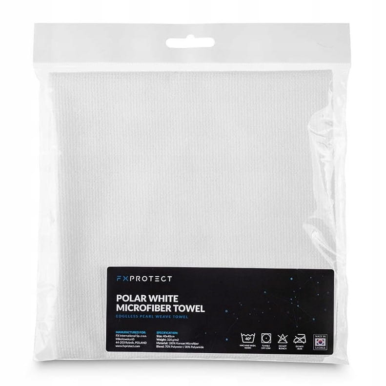 FX Protect Microfibre Polar White 320gsm - delikatna fibra do powłok