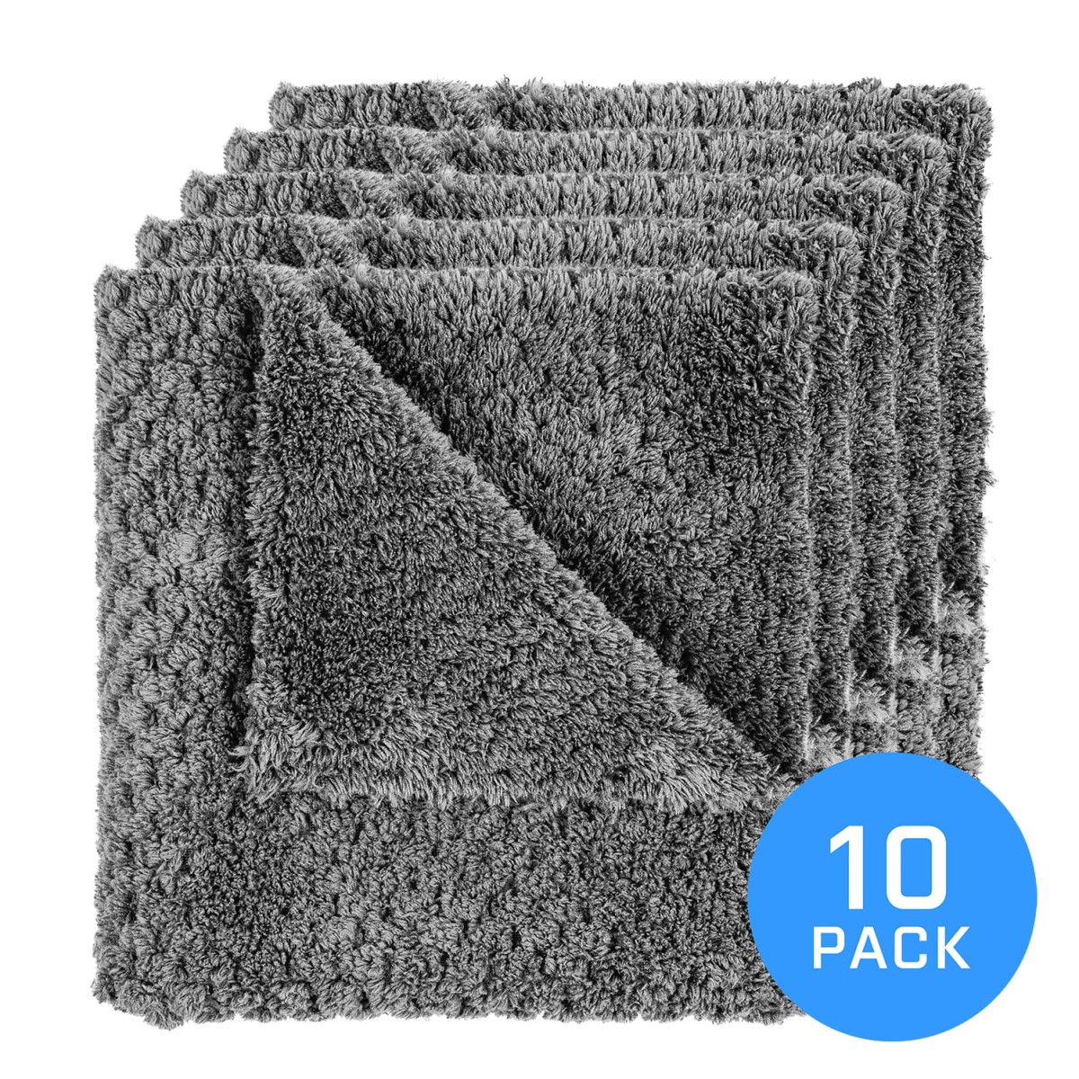 FX Protect Steel Grey 40x40cm 10 pack - zestaw mikrofibr puszysto-waflowych