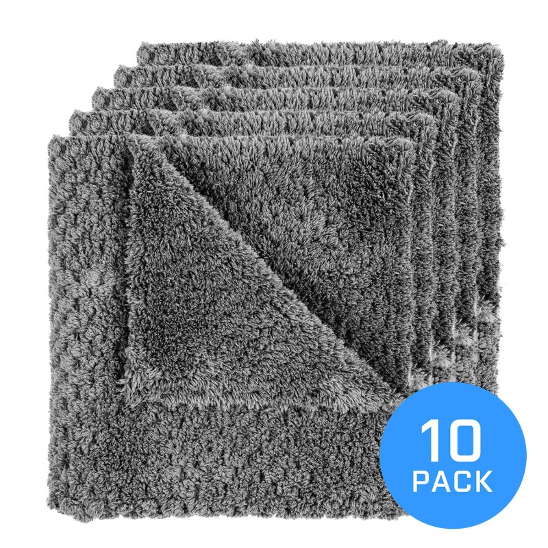 FX Protect Steel Grey 40x40cm 10 pack - zestaw mikrofibr puszysto-waflowych