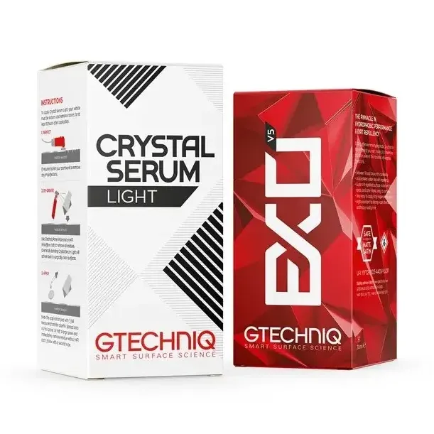 Gtechniq Crystal Serum Light + EXOv5 50ml - zestaw powłoka ceramiczna + top coat