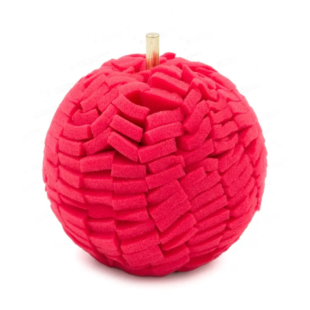 Flexipads Wheel Polishing Ball 100mm z trzpieniem 6mm - gąbka na wkrętarkę do polerowania felg i trudno dostępnych miejsc