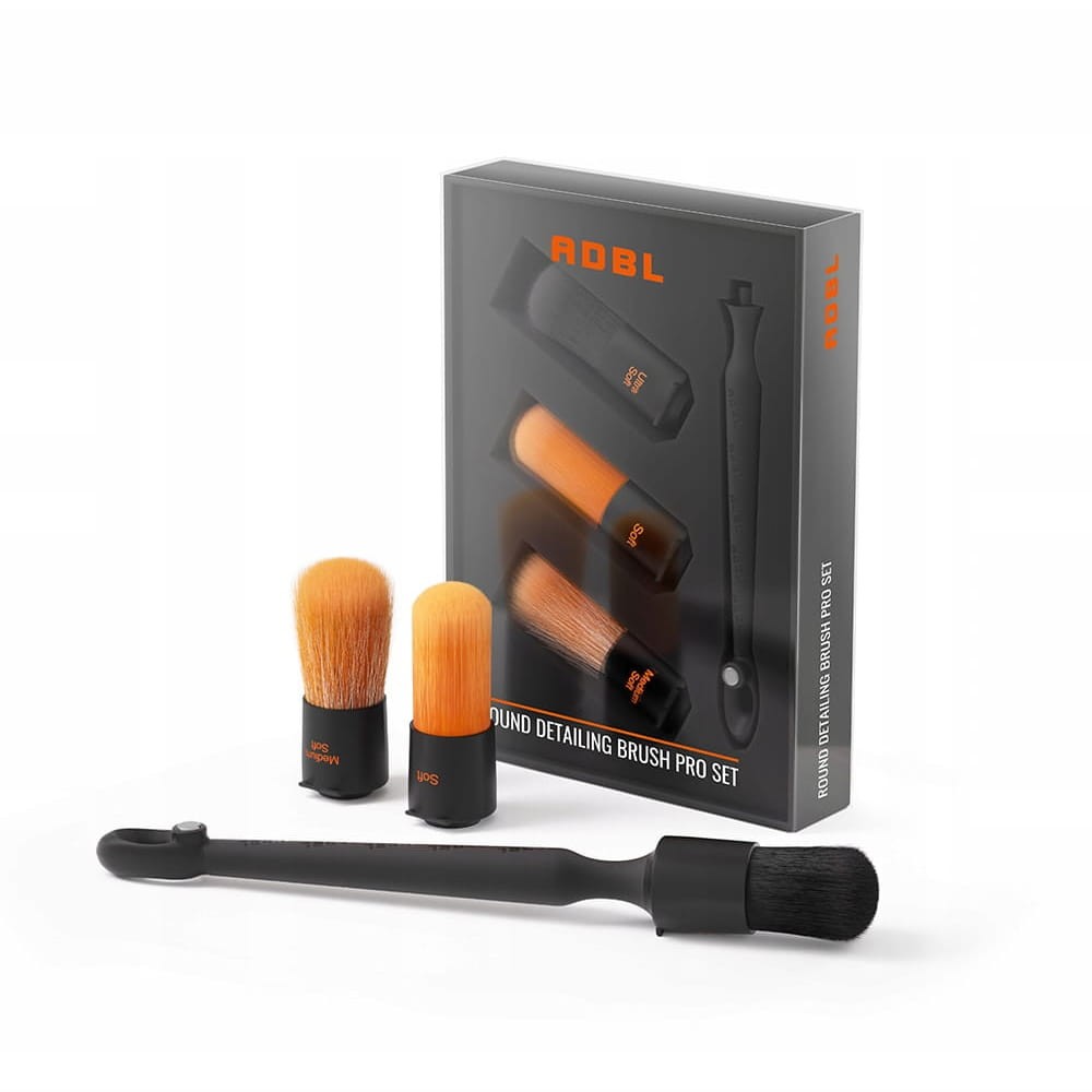 ADBL Round Detailing Brush Pro Set - zestaw pędzelków detailingowych