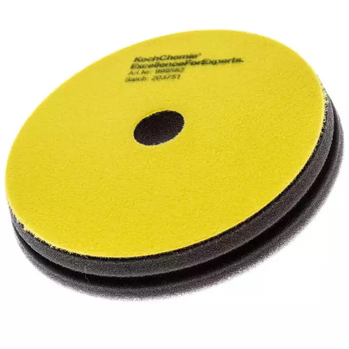 Koch Chemie Gąbka Fine Cut Yellow 150mm - gąbka polerska średnio twarda