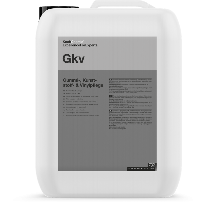 Koch Chemie Gummi-Kunststoff 10L - czernidło do plastików zewnętrznych