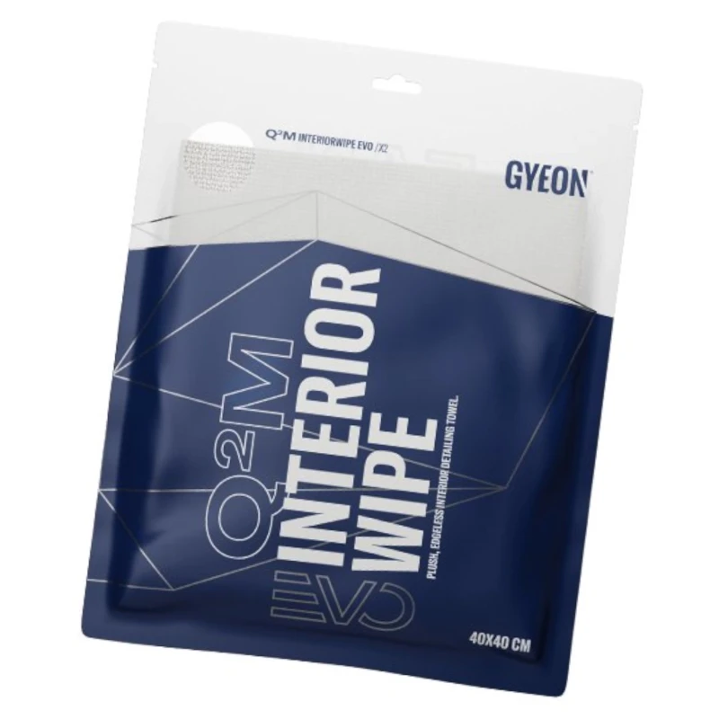 Gyeon Q2M InteriorWipe EVO 40x40cm (2 szt.) - bezkrawędziowa mikrofibra do wnętrza