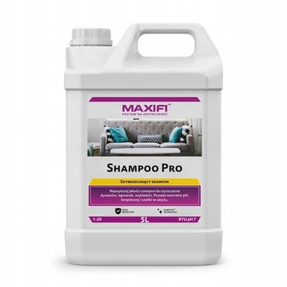 Maxifi Shampoo Pro B707 5L - szampon do prania tapicerki