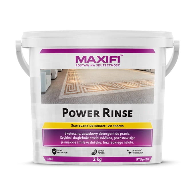Maxifi Power Rinse E210 2kg - proszek do prania ekstrakcyjnego tapicerki