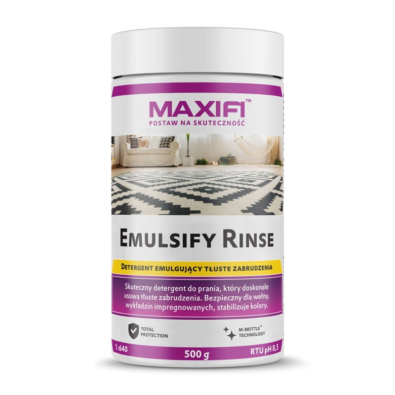 Maxifi Emulsify Rinse 500g - detergent do prania ekstrakcyjnego tapicerki