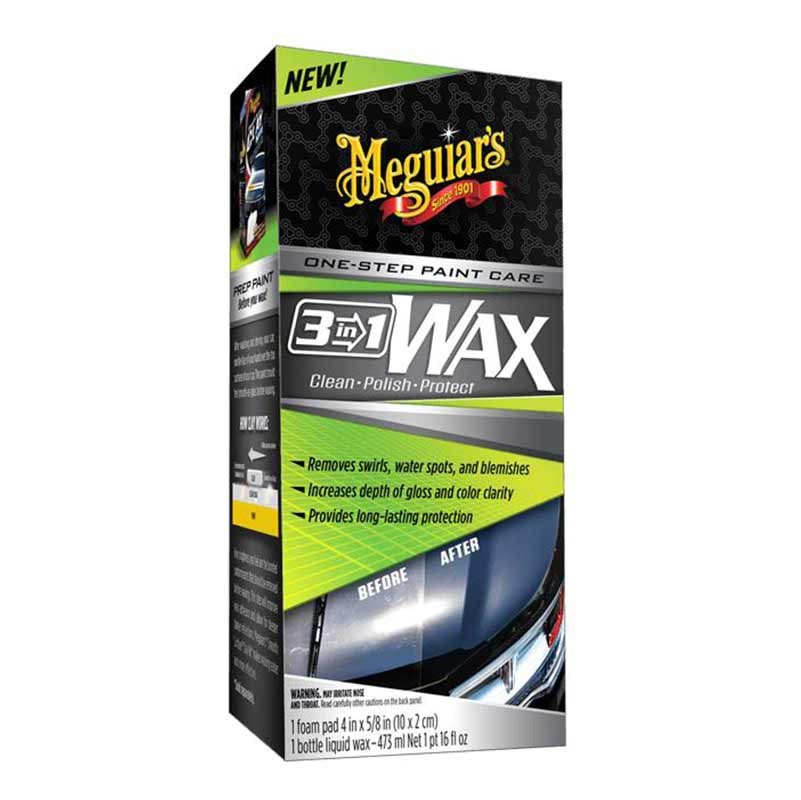 Meguiar's 3 in 1 Wax 473ml - wosk w płynie, czyści, nabłyszcza i zabezpiecza lakier (3 w 1)
