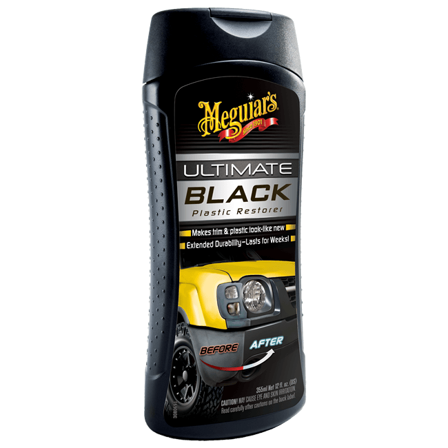 Meguiar's Ultimate Black Plastic Restorer 355ml - czernidło do plastików zewnętrznych