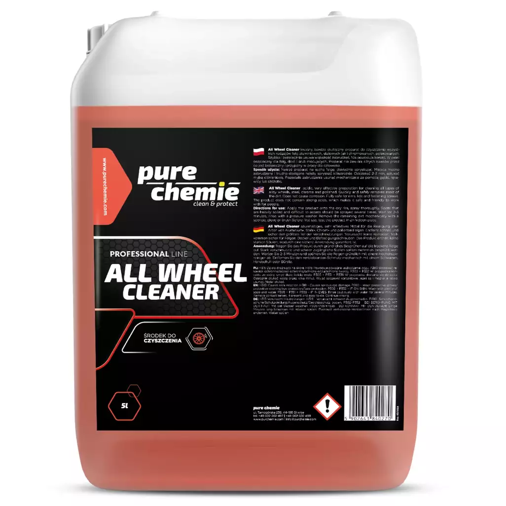 Pure Chemie All Wheel Cleaner 5L - kwaśny środek do czyszczenia felg