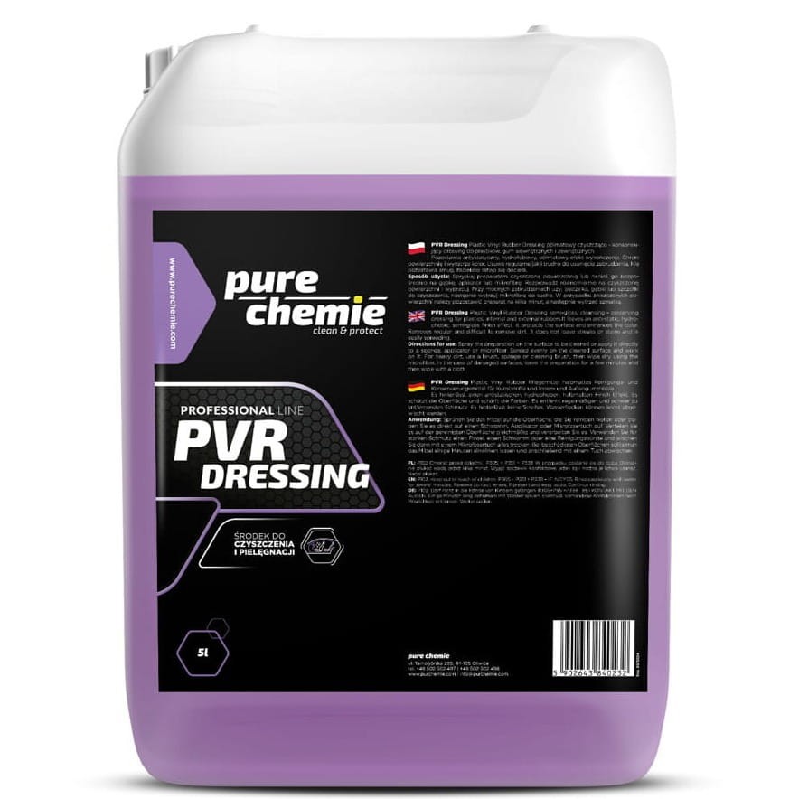 Pure Chemie PVR Dressing 5L - produkt do plastików i gum wewnętrznych