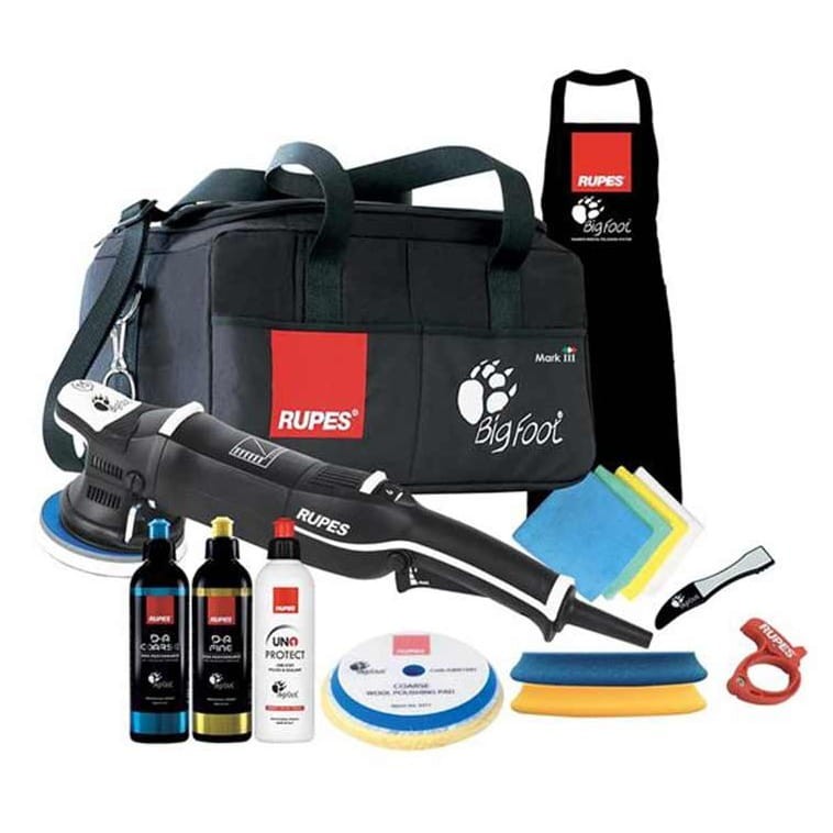 Rupes Bigfoot LHR15 Mark III LUX - maszyna polerska dual action z zestawem akcesoriów