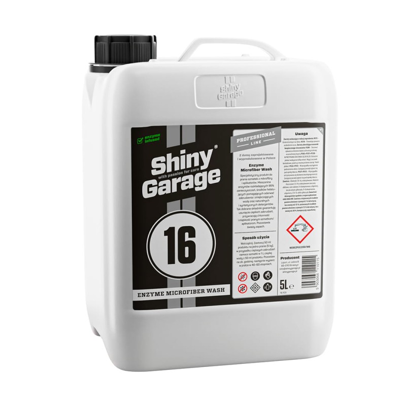 Shiny Garage Enzyme Microfiber Wash 5L - płyn do prania mikrofibr
