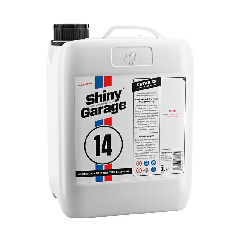 Shiny Garage Back2Black Tire Dressing 5L - satynowe czernidło do opon