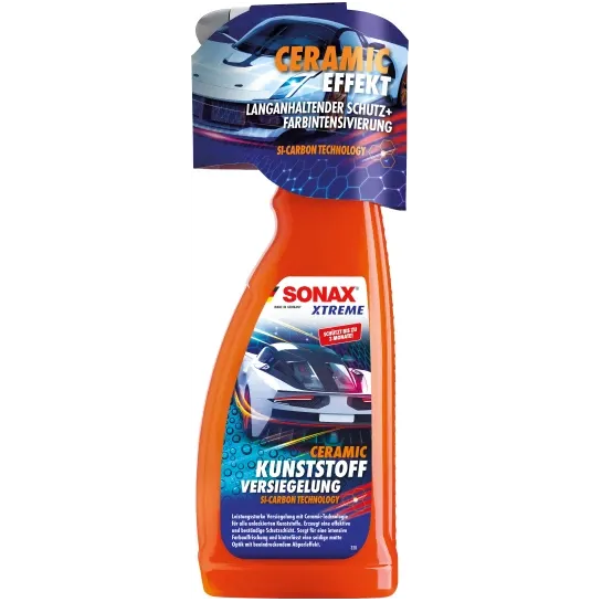Sonax Ceramic Plastic Sealing 750ml - czernidło do plastików zewnętrznych