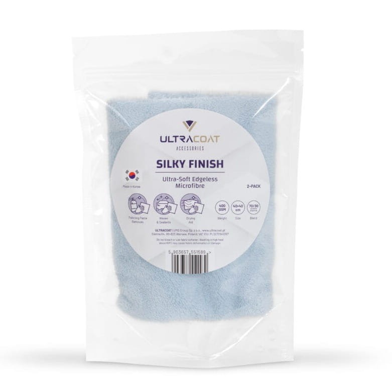 Ultracoat Silky Finish Mikrofibre Cloth 40x40cm 400gsm (2 szt.) - mikrofibrowa ściereczka