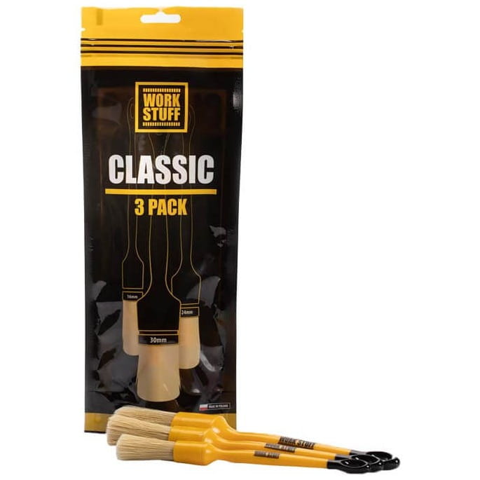 Work Stuff Detailing Brush Classic 3 pack - zestaw pędzelków detailingowych