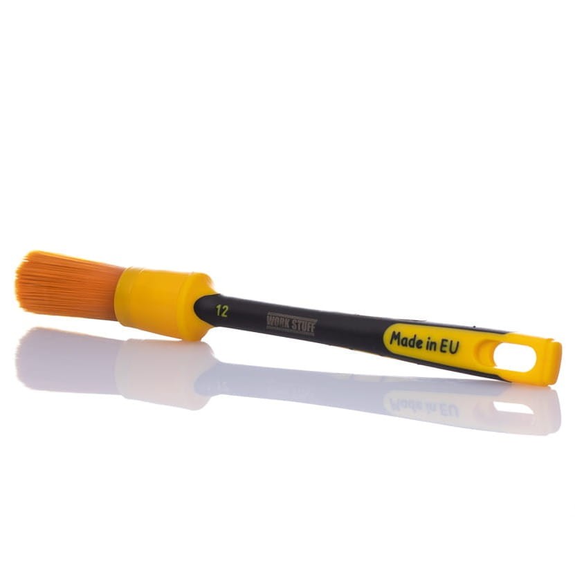Work Stuff Detailing Brush Rubber Albino Orange 24mm - delikatny pędzelek detailingowy do wnętrza i skóry