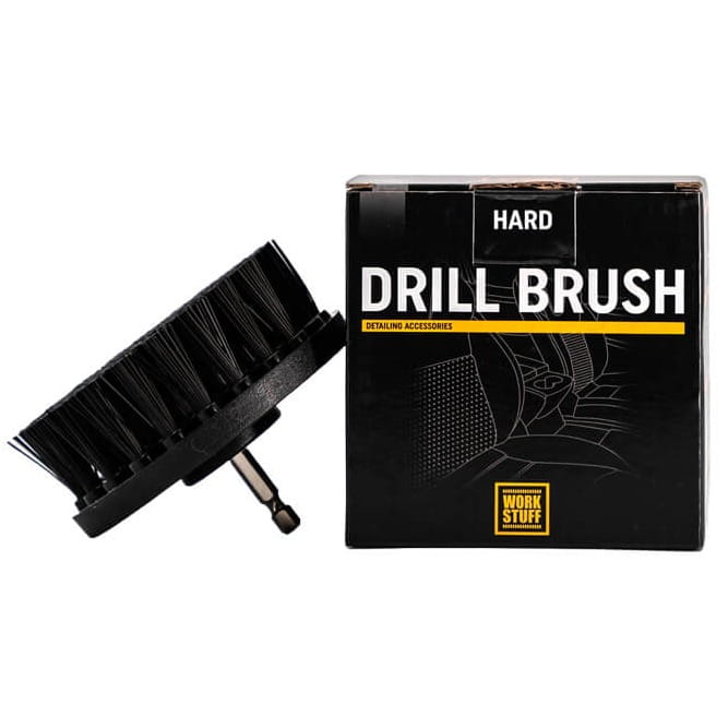Work Stuff Drill Brush Hard - szczotka do czyszczenia tapicerki na wkrętarkę