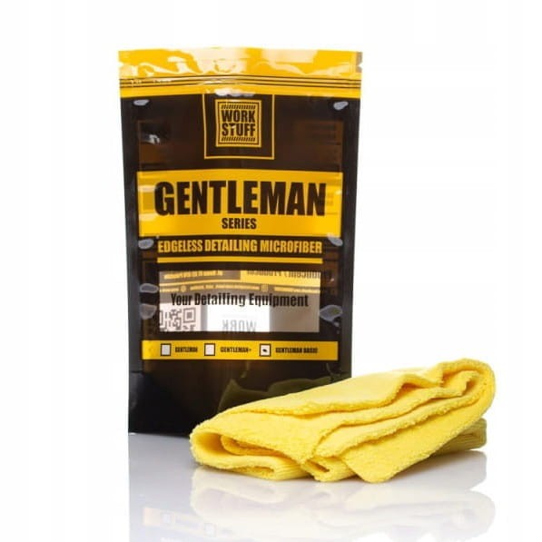 Work Stuff Gentleman Basic 40x40cm 350gsm - żółta mikrofibra bezkrawędziowa