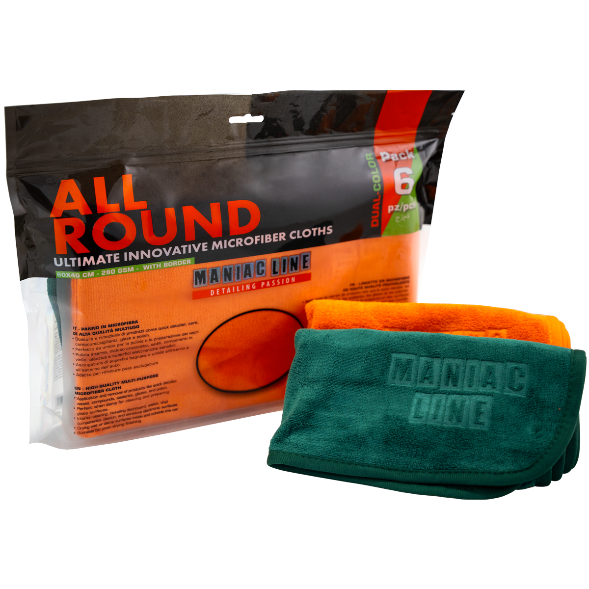 maniac-line-all-round-towel-60x40cm-280gsm-(6szt)-uniwersalna-mikrofibra