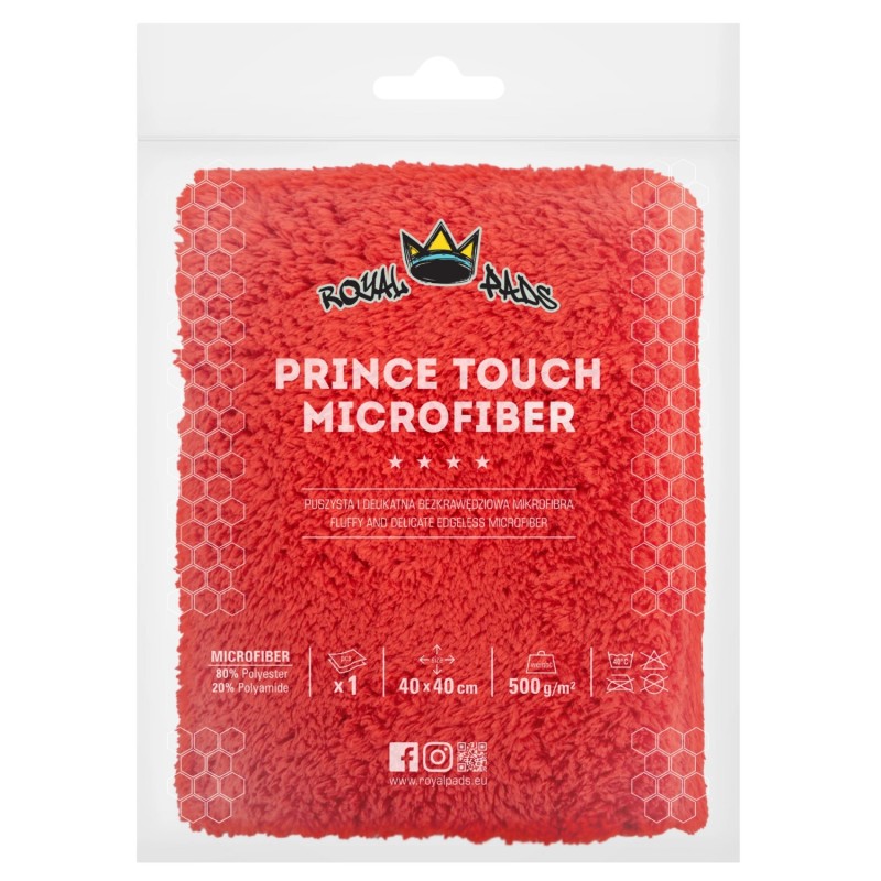 royal-pads-prince-touch-microfiber-40x40cm-500gsm-puszysta-bezkrawedziowa-czerwona-mikrofibra